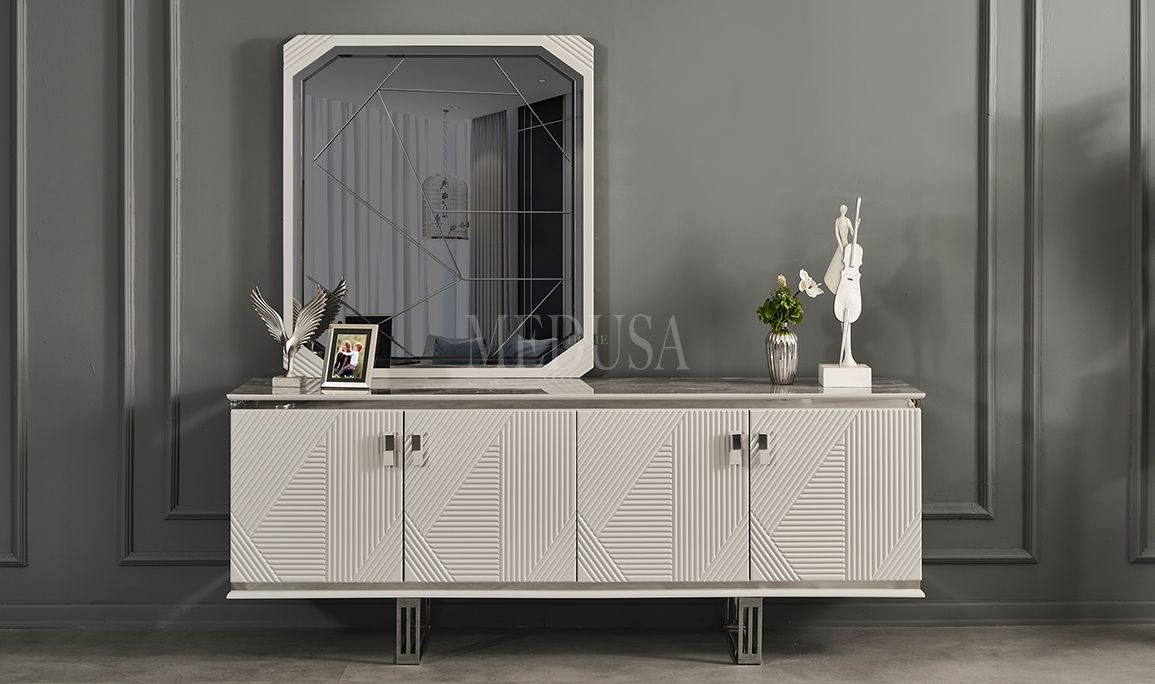 Medusa Home Mobilya - Clara Beyaz Konsol