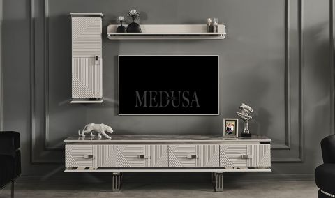 Medusa Home - Clara Beyaz Tv Ünitesi