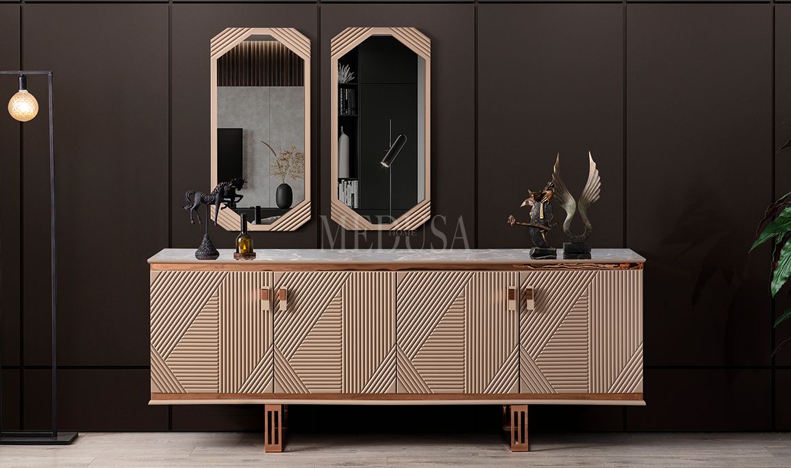 Medusa Home Mobilya - Clara Bronz Konsol