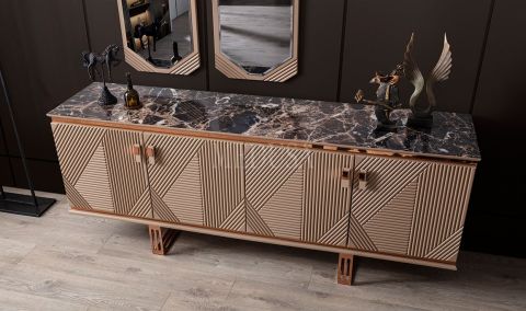 Medusa Home Mobilya - Clara Bronz Konsol