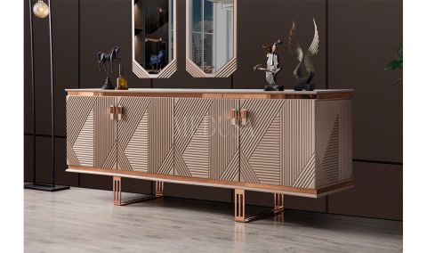 Medusa Home Mobilya - Clara Bronz Konsol