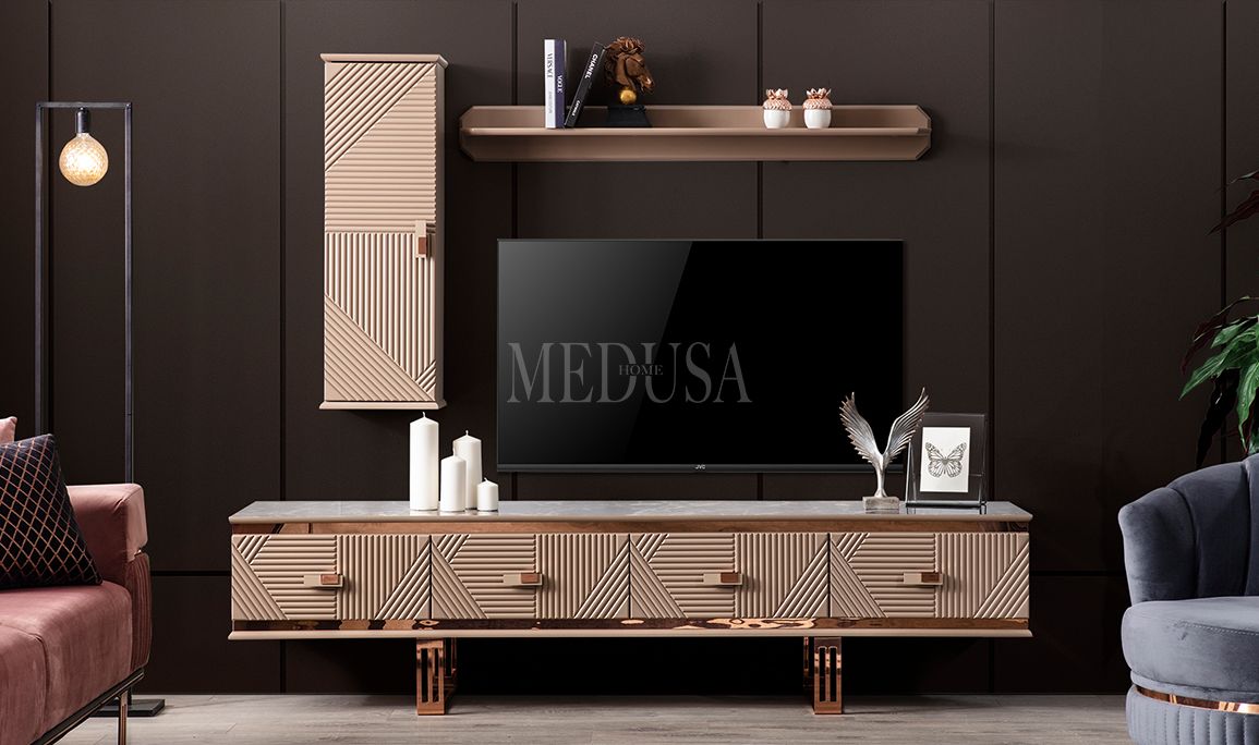 Medusa Home Mobilya - Clara Bronz Tv Ünitesi
