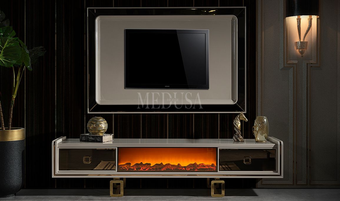 Medusa Home Mobilya - Class Şömineli Tv Ünitesi