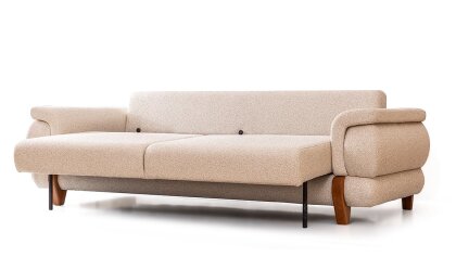 Medusa Home Mobilya - Cooper Bej Üçlü Koltuk