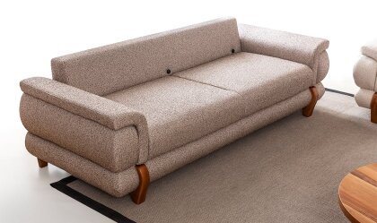 Medusa Home Mobilya - Cooper Kahve Üçlü Koltuk