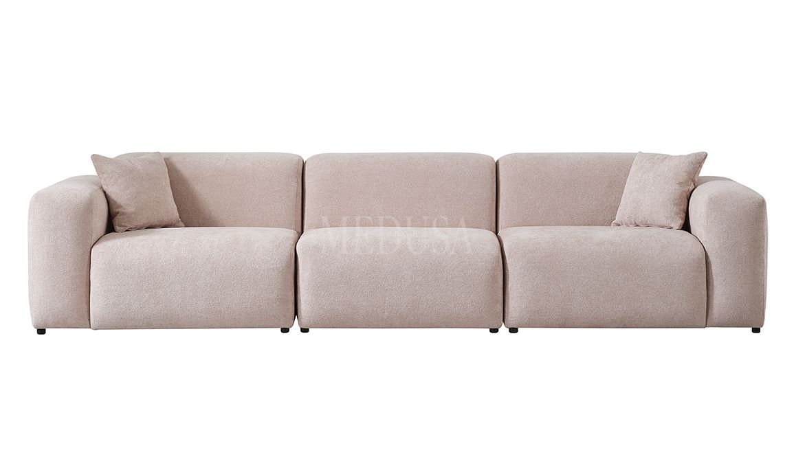 Medusa Home Mobilya - Craft Krem Dörtlü Koltuk