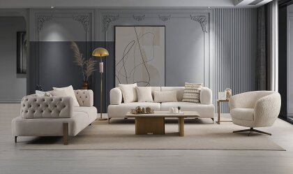 Medusa Home - Cratos Antik Yataklı Koltuk Takımı