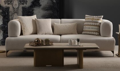 Medusa Home - Cratos Antik Yataklı Üçlü Koltuk
