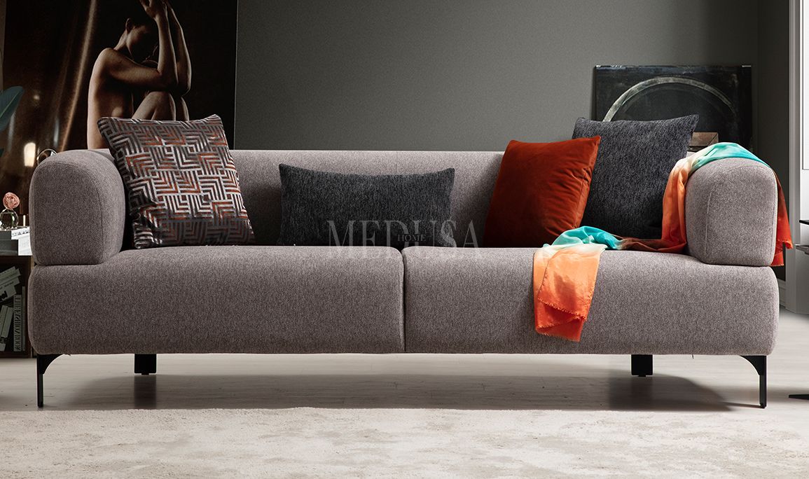 Medusa Home Mobilya - Cratos Üçlü Koltuk Düz