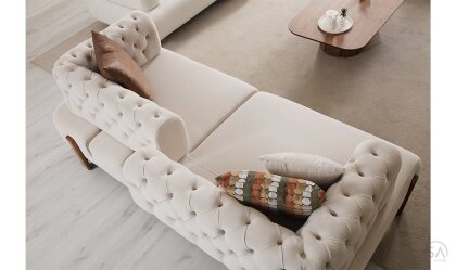 Medusa Home Mobilya - Cratos Wood Yataklı Koltuk Takımı