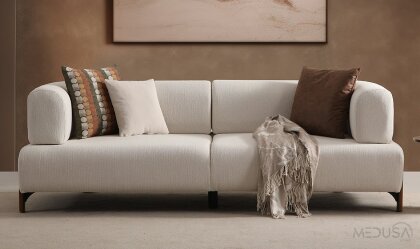 Medusa Home Mobilya - Cratos Wood Yataklı Koltuk Takımı