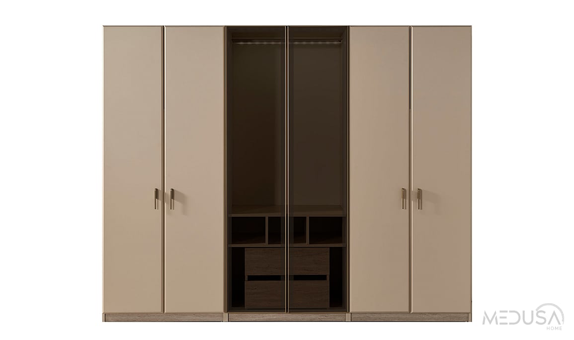 Medusa Home Mobilya - Cremosa 6 Kapaklı Gardırop