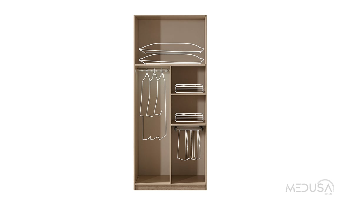 Medusa Home Mobilya - Cremosa 6 Kapaklı Gardırop