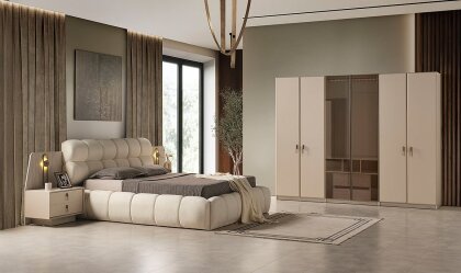 Medusa Home - Cremosa 6 Kapaklı Yatak Odası