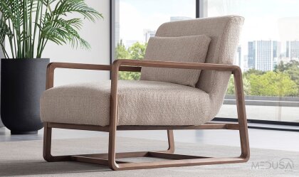 Medusa Home - Cross Ahşap Berjer