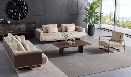 Medusa Home - Cross Ahşap Koltuk Takımı
