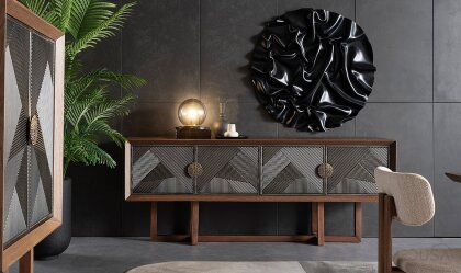Medusa Home - Cross Ahşap Konsol