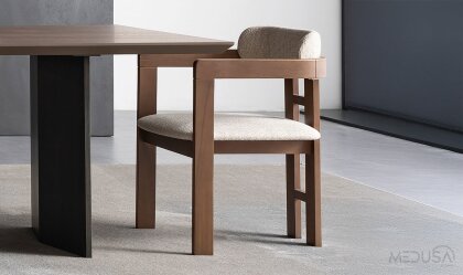 Medusa Home - Cross Ahşap T Sandalye