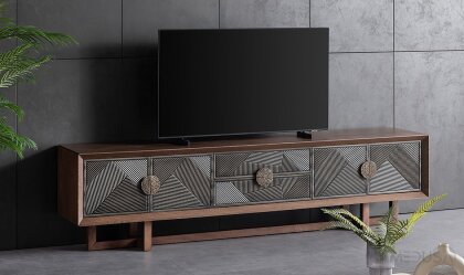 Medusa Home - Cross Ahşap Tv Sehpası