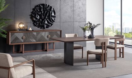 Medusa Home - Cross Ahşap Yemek Odası