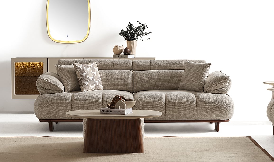 Medusa Home Mobilya - Crown Üçlü Koltuk