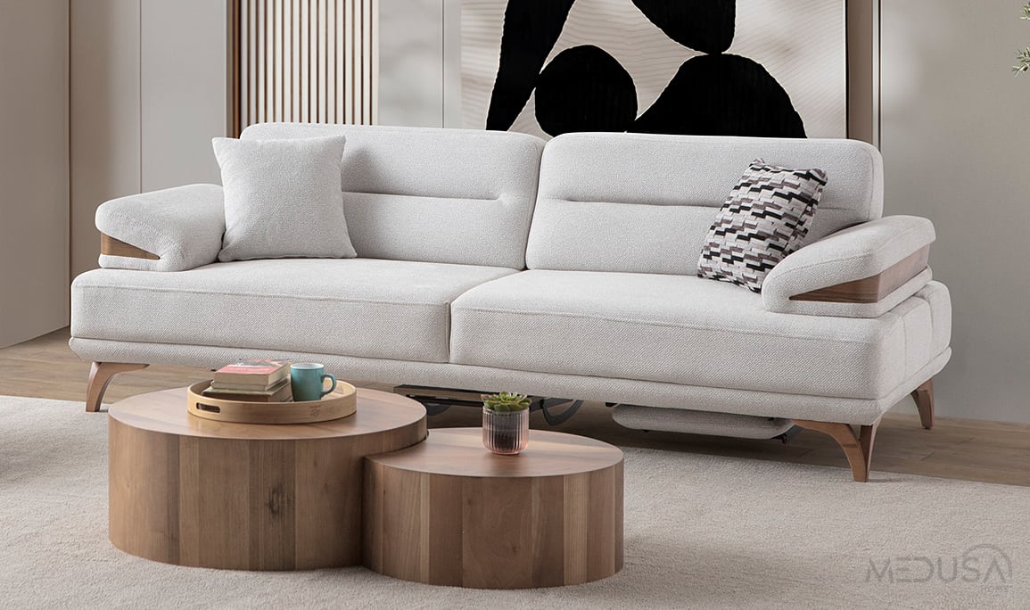Medusa Home Mobilya - Cuppa Smart Comfort Üçlü Koltuk