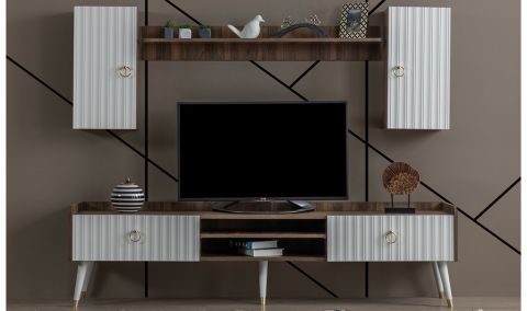 Medusa Home - Daisy Ceviz Aytaşı Tv Ünitesi