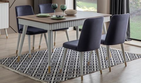 Medusa Home - Daisy Ceviz Aytaşı Yemek Masası