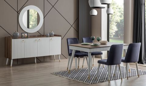 Medusa Home - Daisy Ceviz Aytaşı Yemek Odası