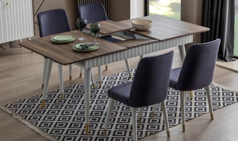Medusa Home Mobilya - Daisy Ceviz Aytaşı Yemek Odası