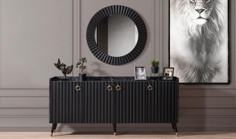 Medusa Home Mobilya - Daisy Siyah Yemek Odası