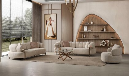Medusa Home Mobilya - Daphne Koltuk Takımı - Yataklı Koltuk Takımları