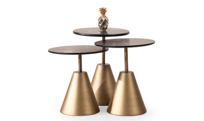 Medusa Home - Dark Brass Zigon Sehpa