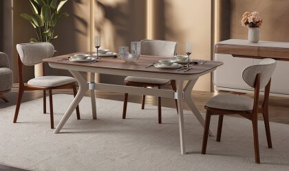 Medusa Home - Didim Kelebek Ayaklı Yemek Masası