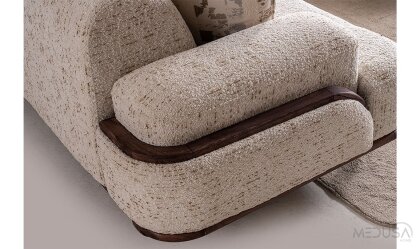 Medusa Home Mobilya - Dolce Kahve Üçlü Koltuk