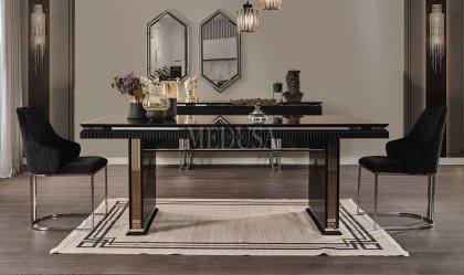 Medusa Home - Dolce Siyah Yemek Masası