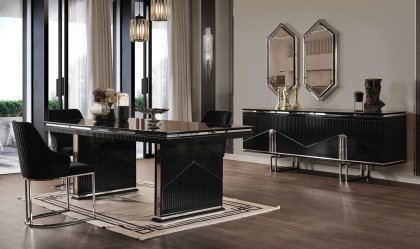 Medusa Home - Dolce Siyah Yemek Odası