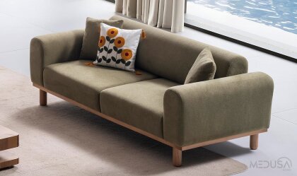Medusa Home - Echo Yeşil Üçlü Koltuk