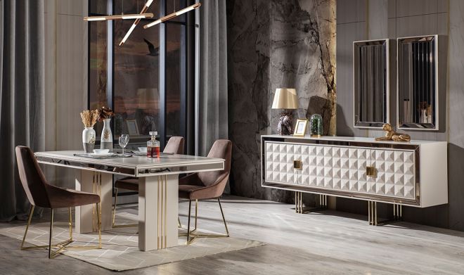 Elit Luxury Yemek Odası | Medusa Home Mobilya - En uygun fiyatlar