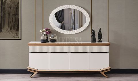 Medusa Home - Eliza Beyaz Konsol