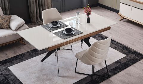 Medusa Home - Eliza Beyaz Yemek Masası