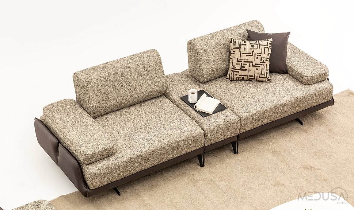 Medusa Home Mobilya - Esse Brown Modüler Koltuk Takımı