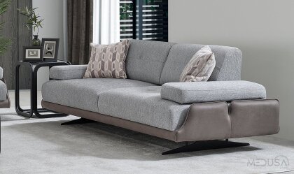 Medusa Home - Esse Nubuk Üçlü Koltuk