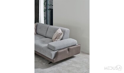 Medusa Home Mobilya - Esse Nubuk Üçlü Koltuk