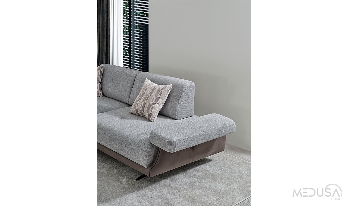 Medusa Home Mobilya - Esse Nubuk Üçlü Koltuk