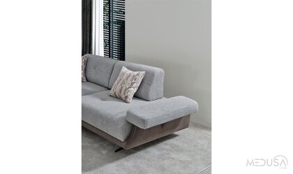 Medusa Home Mobilya - Esse Nubuk Üçlü Koltuk