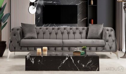 Medusa Home - Fantom Luxury Üçlü Koltuk