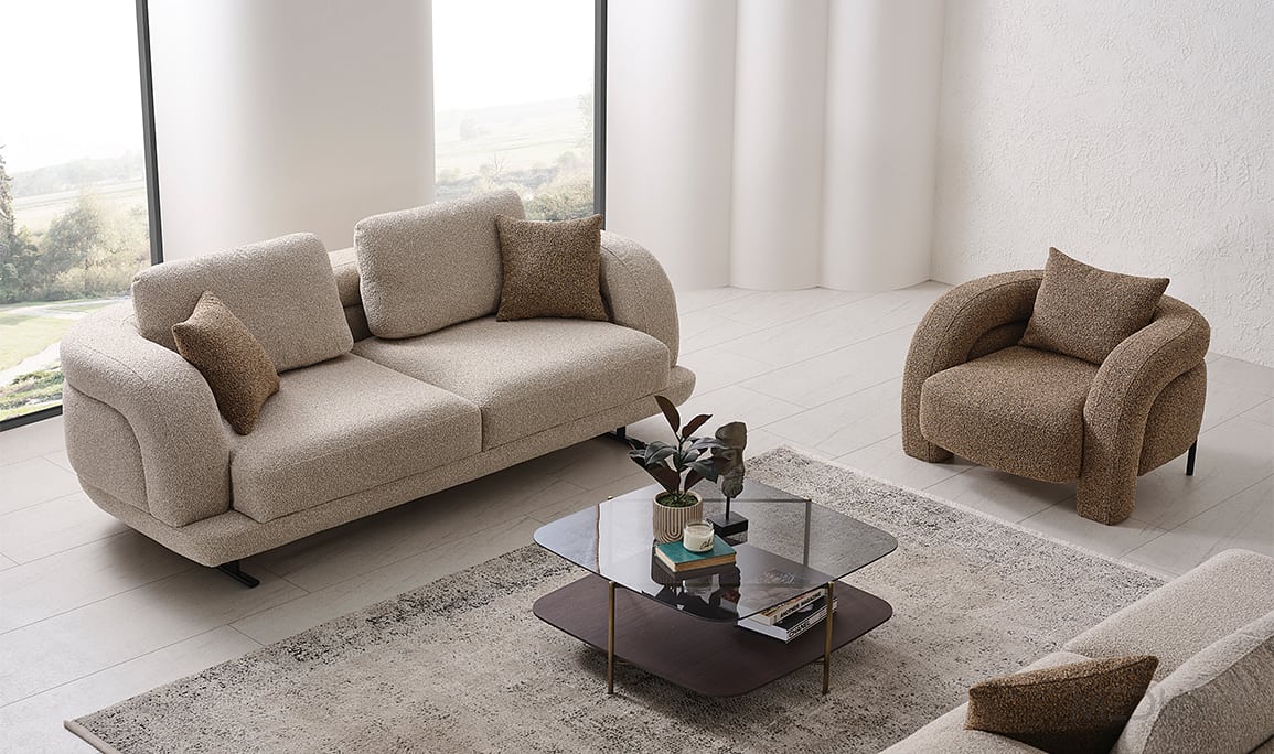 Medusa Home Mobilya - Florin Üçlü Koltuk