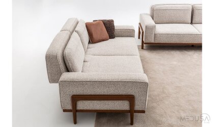 Medusa Home Mobilya - Fresco Türk Cevizi Koltuk Takımı