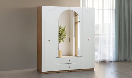 Medusa Home - Freya Bohem 4 Kapılı Gardırop